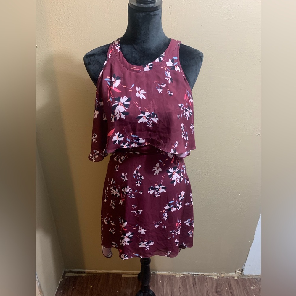Devlin - Floral Midi Dress (purple)